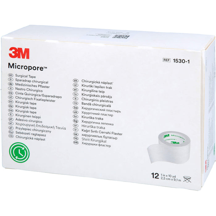 MICROPORE WEI 2,50 cm x 9,10 m, 12 St PFL