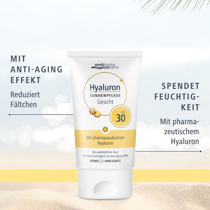 Medipharma Cosmetics Hyaluron Sonnenpflege Gesicht LSF 30, 50 ml Cream
