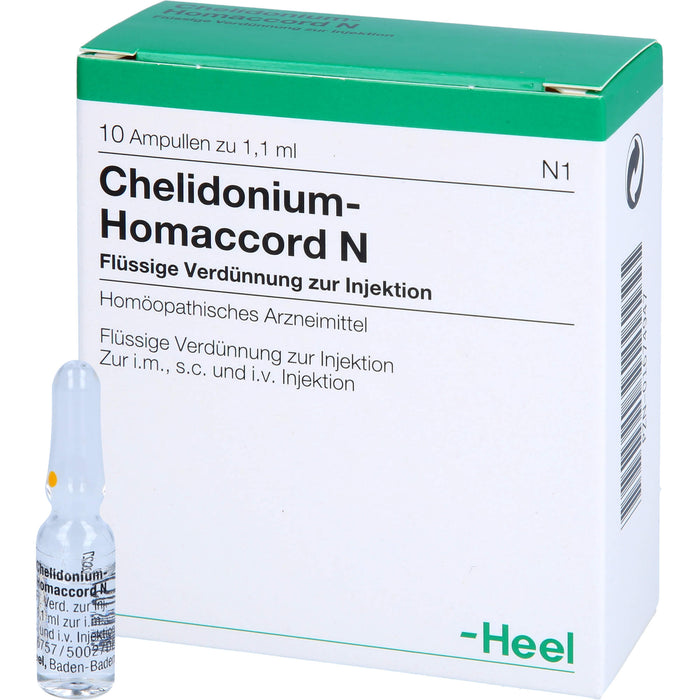 Heel Chelidonium Homaccord N flüssige Verdünnung, 10 pcs. Ampoules