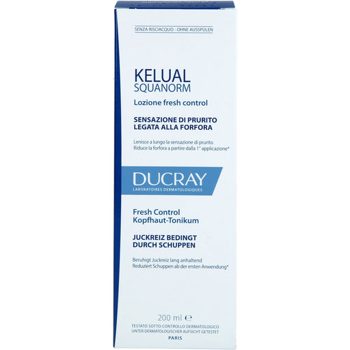 DUCRAY Kelual Squanorm Kopfhaut-Tonikum beruhigt Kopfhaut und reduziert Schuppen, 200 ml Lösung