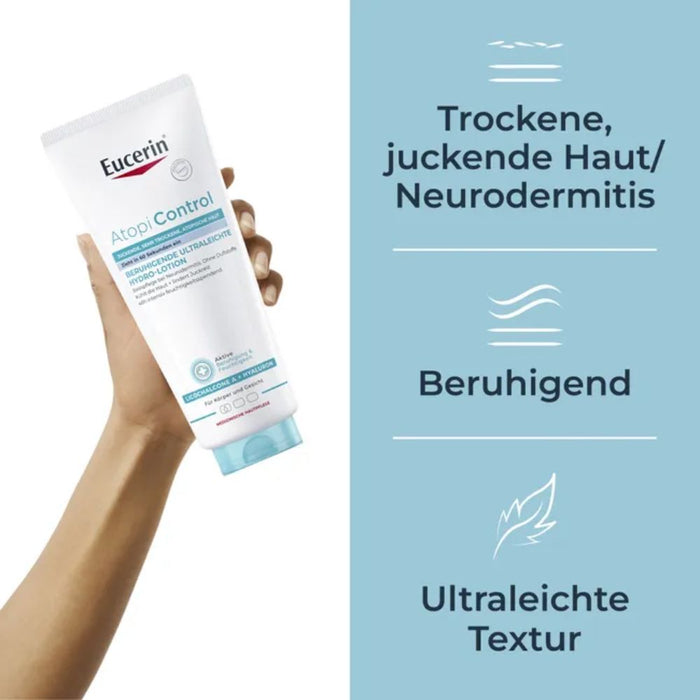 Eucerin Atopi Control beruhigende ultraleichte Hydro-Lotion, 400 ml Lotion
