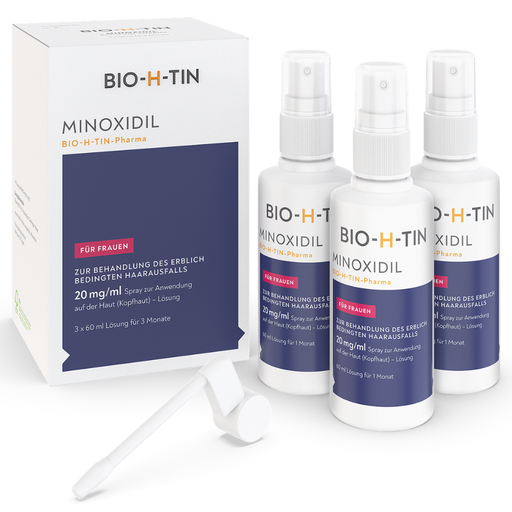 Minoxidil Bio-h-tin20mg/ml, 3X60 ml LOE