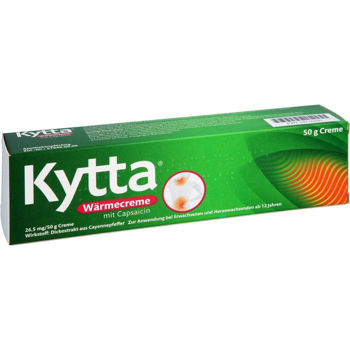 Kytta Wärmecreme mit Capsaicin gegen Muskelschmerzen & Verspannungen, 50 g Crème