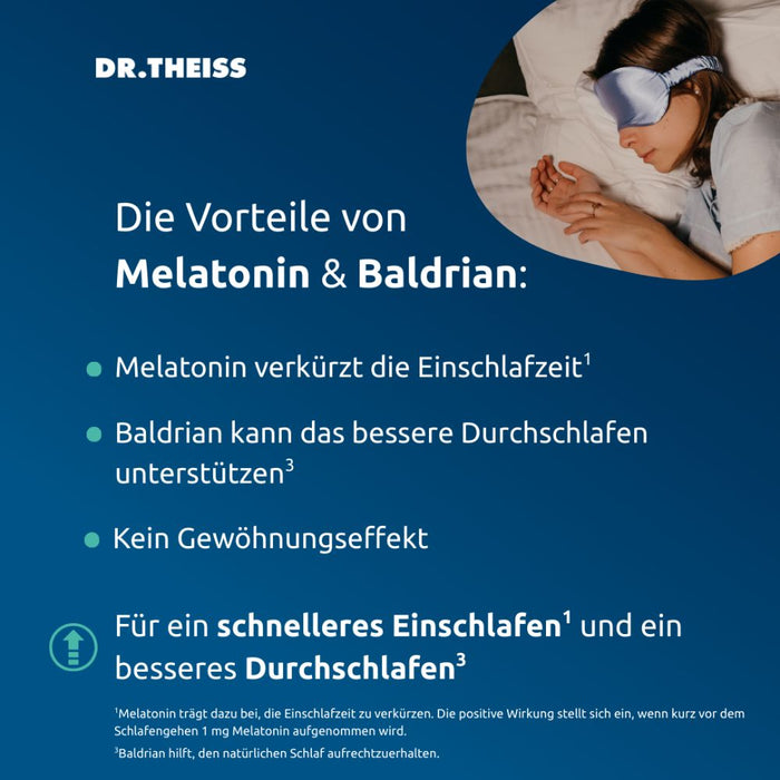 Dr. Theiss Melatonin + Magnesium Schlaf-Komplex Pulver, 30 pcs. Sachets