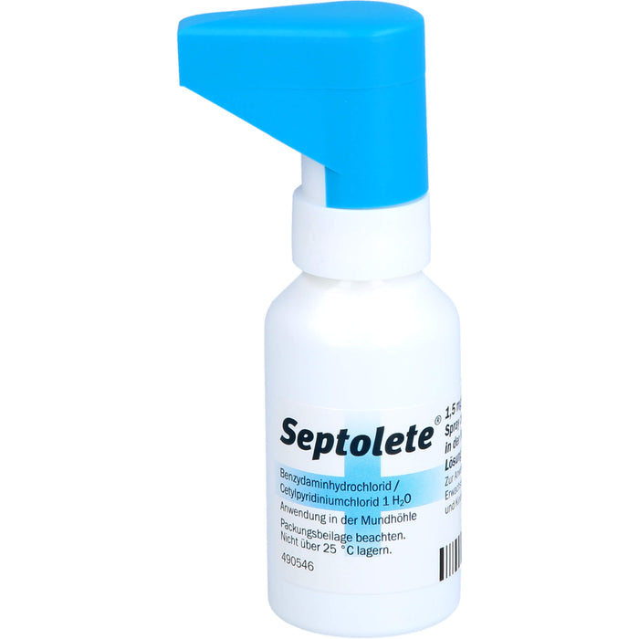Septolete® 1,5 mg/ml + 5 mg/ml Spray zur Anwendung in der Mundhöhle, Lösung, 30 ml SPR
