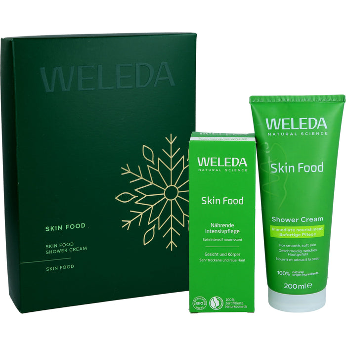 WELEDA Geschenkset Skin Food Body mit Skin Food Shower Cream und Skin Food nährender Intensivpflege, 275 ml Crème