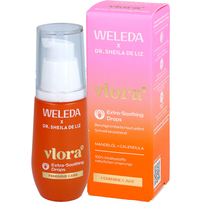 WELEDA Vlora+ Extra-Soothing Drops Öl bei gestresster Intimhaut, Irritationen und Juckreiz, 30 ml Huile