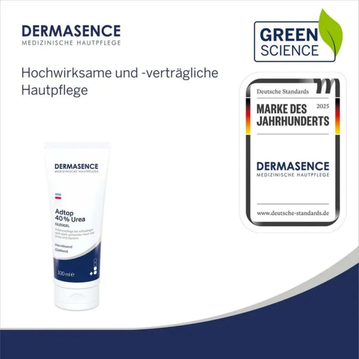 DERMSENCE Adtop 40% Urea Oleogel bei schuppiger und stark verhornter Haut, 100 ml Creme