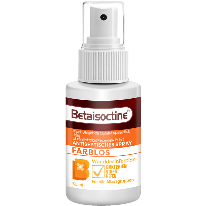 Betaisoctine Antiseptisches Spray farblos, 50 ml Spray