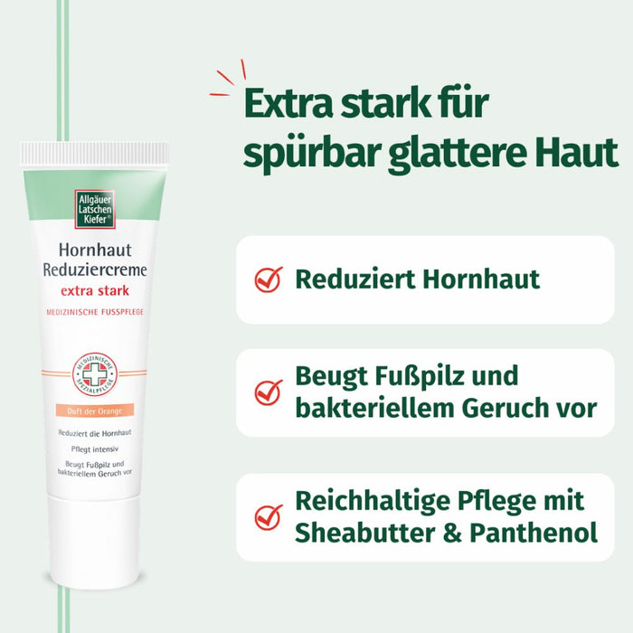 Allgäuer Latschenkiefer Hornhaut Reduziercreme extra stark, 30 ml Cream