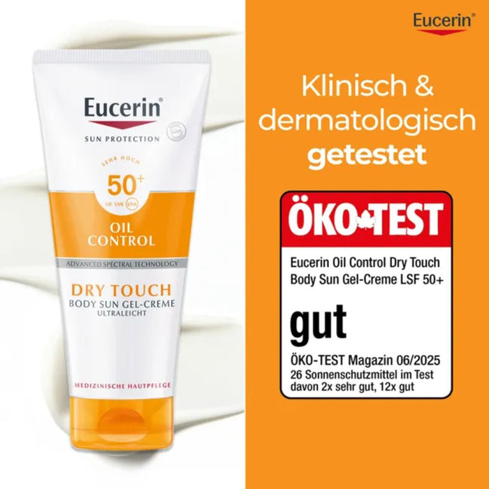 Eucerin Dry Touch Sun Gel-Creme ultraleicht LSF 50+, 200 ml Cream