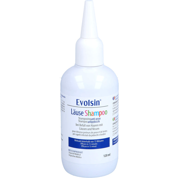 Evolsin Läuseshampoo mit Läusekamm, 120 ml Shampoing