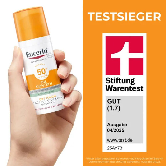 Eucerin Oil Control Face Sun Gel-Creme LSF 50+, 50 ml Crème