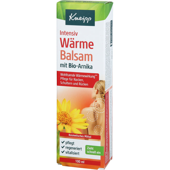 Kneipp Intensiv Wärmebalsam mit Bio-Arnika Pflege für Nacken, Rücken und Schultern, 100 ml Baume