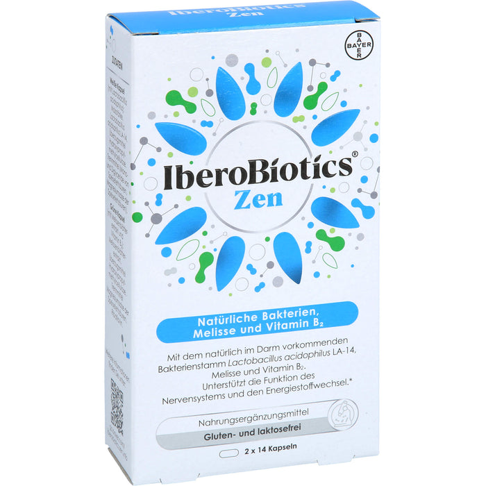 IberoBiotics Zen Kapseln für ein gutes Bauchgefühl in stressigen Zeiten, 14 pcs. Daily portions