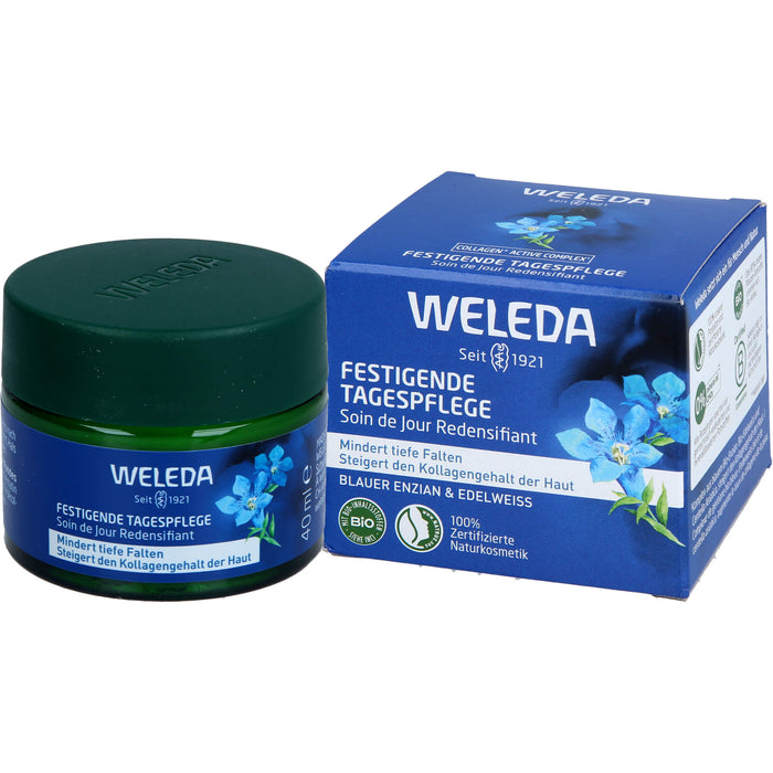 WELEDA festigende Tagespflege mindert tiefe Falten und steigert den Kollagengehalt der Haut, 40 ml Creme