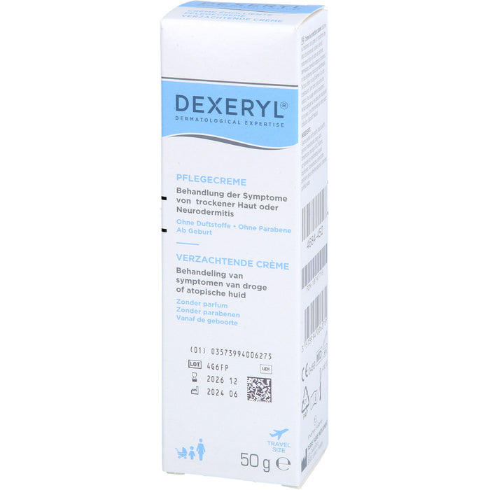DEXERYL Pflegecreme bei trockener Haut und Neurodermitis, 50 g Creme
