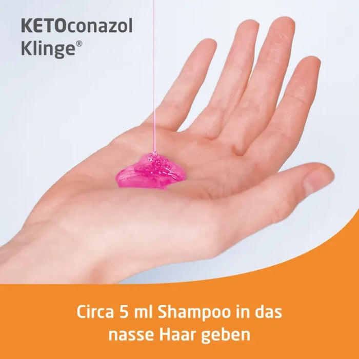 KLINGE Ketoconazol 20 mg/g Shampoo zur  Behandlung von Infektionen der Kopfhaut, 60 ml Shampoo