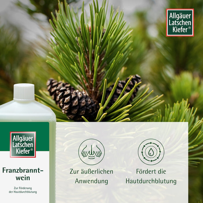 Allgäuer Latschenkiefer Franzbranntwein, 1000 ml Solution