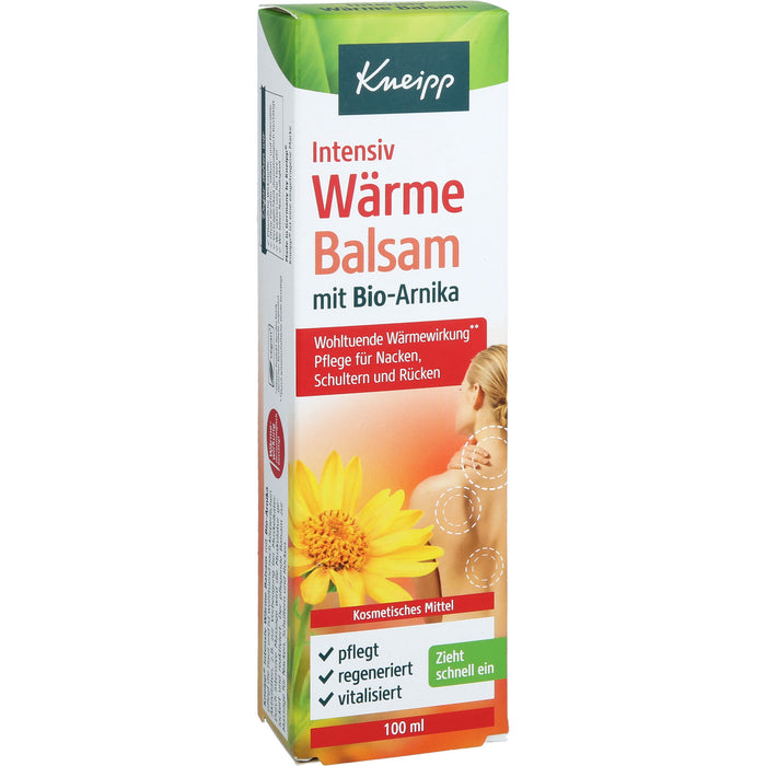 Kneipp Intensiv Wärmebalsam mit Bio-Arnika Pflege für Nacken, Rücken und Schultern, 100 ml Baume