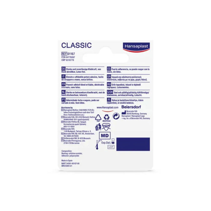 Hansaplast Classic Fixierpflaster 5 m x 1,25 cm, 1 pcs. Patch