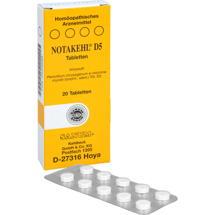 SANUM-KEHLBECK Notakehl D5 Tabletten, 20 pcs. Tablets