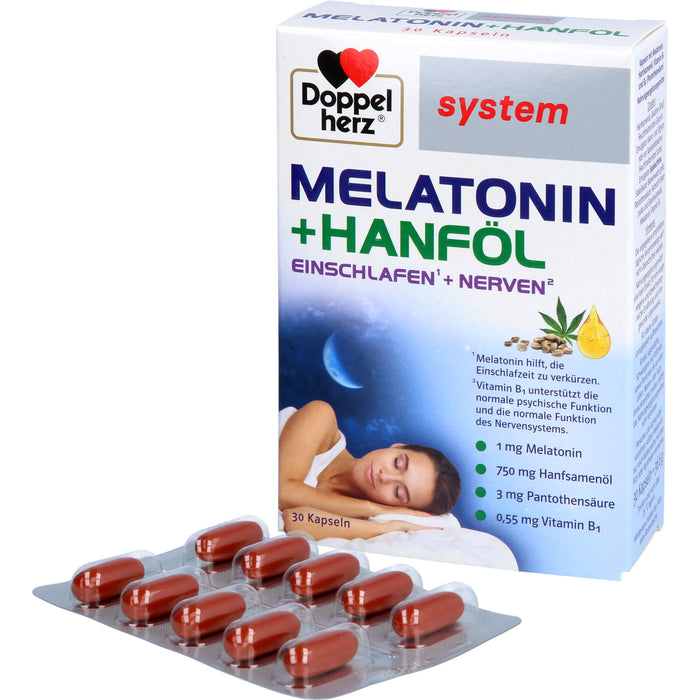Doppelherz aktiv Melatonin Spray mit Minzgeschmack, 30 ml Lösung