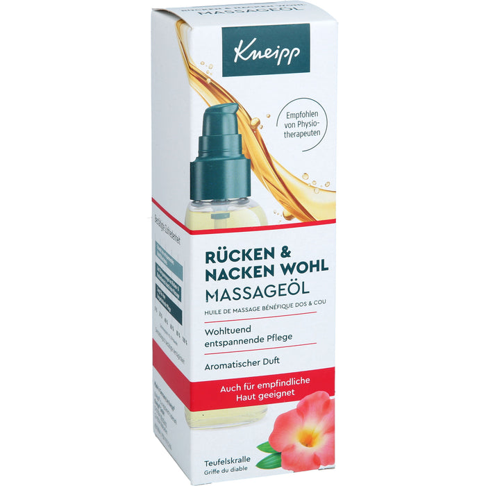 Kneipp Rücken & Nacken Wohl Massageöl Teufelskralle, 100 ml Huile