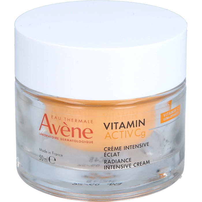 Avène Eau Thermale Vitamin Activ Cg Radiance Intensiv-Creme mildert Falten, steigert die Ausstrahlung der Haut und reduziert Pigmentflecken, 50 ml Crème