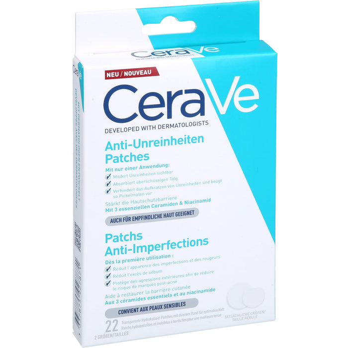 CeraVe Anti-Unreinheiten Patches für empfindliche Haut, 22 pcs. Patch