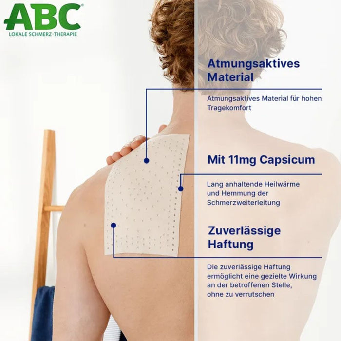 ABC Wärme-Pflaster zur Linderung von Muskelschmerzen, 2 pc Pansement