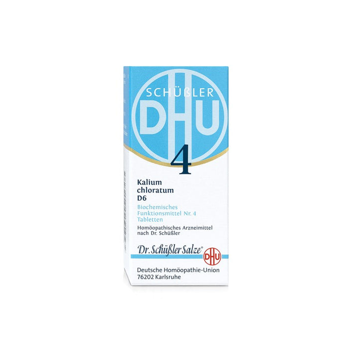 DHU Schüßler-Salz Nr. 4 Kalium chloratum D6, 80 St. Tabletten