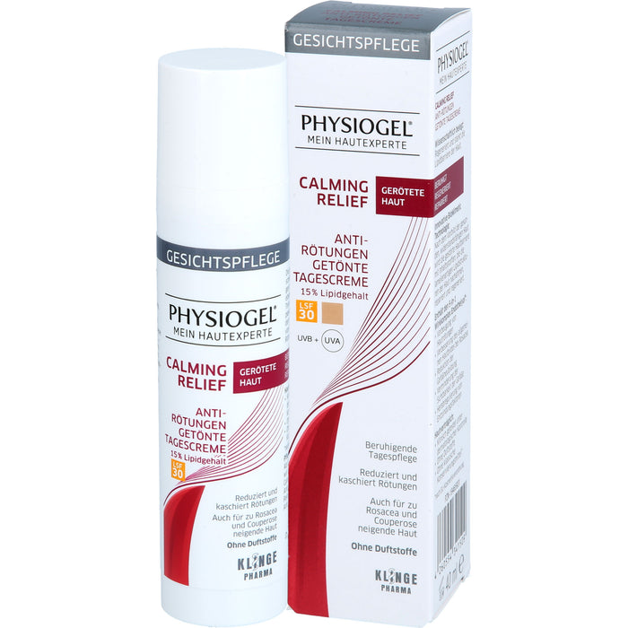 PHYSIOGEL Calming Relief Anti-Rötungen getönte Tagescreme LSF30, 40 ml Creme