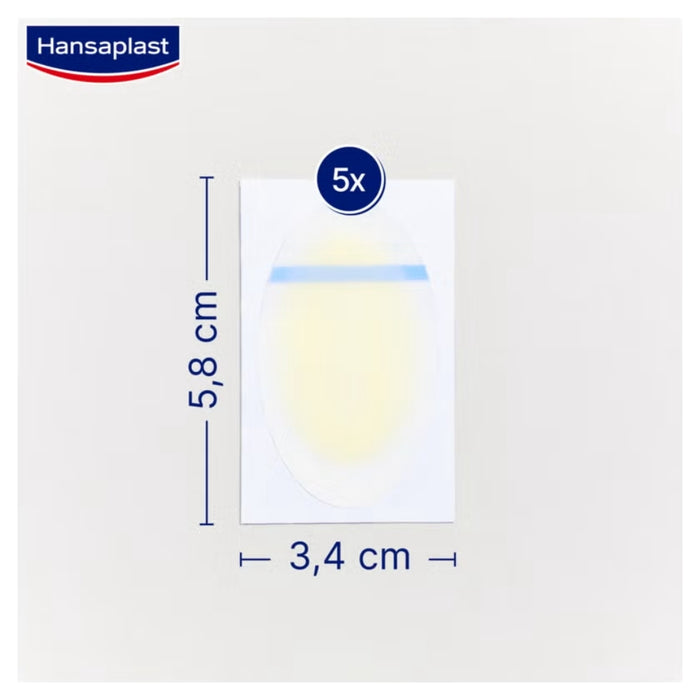 Hansaplast Blasen-Pflaster groß für Fersen, 5 pcs. Patch