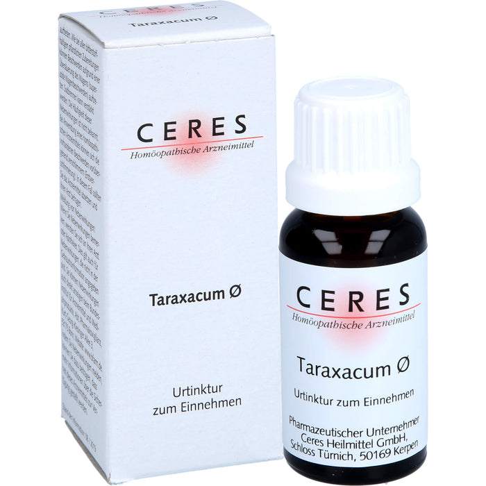 CERES Taraxacum ø Urtinktur, 20 ml Solution