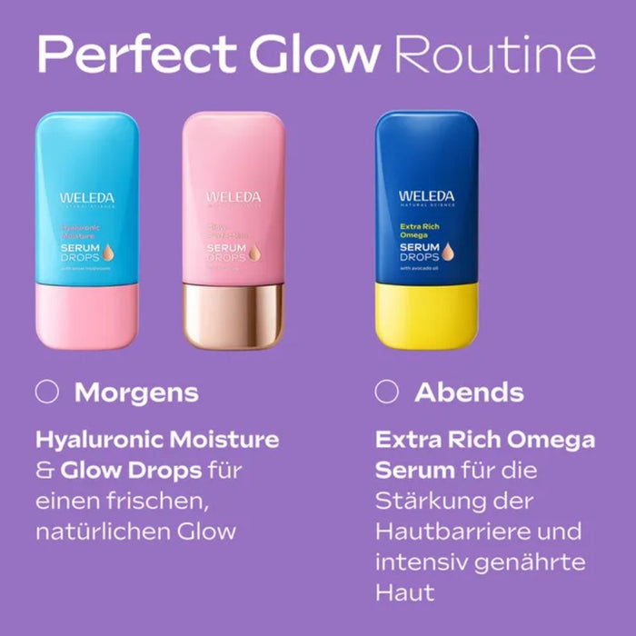 WELEDA Hyaluronic Moisture Serum Drops 24h Feuchtigkeit, 30 ml Lösung