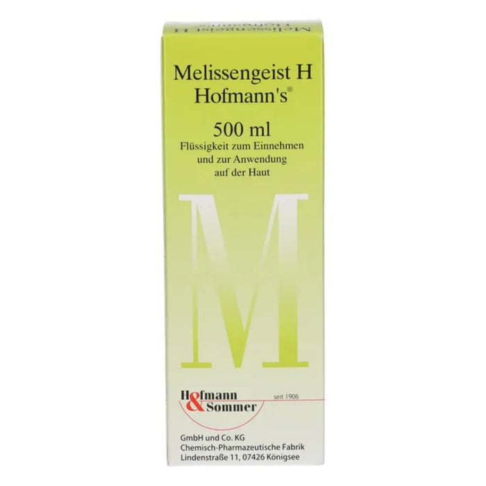 Melissengeist H Hofmann's Flüssigkeit zur Unterstützung der Verdauungsfunktion, 500 ml Lösung