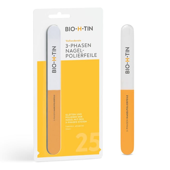 BIO-H-TIN Systematische 3-Phasen Nagelpolierfeile, 1 pcs. File
