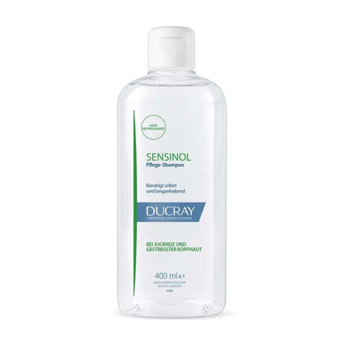 DUCRAY SENSINOL Pflegeshampoo bei Juckreiz und gestresster Kopfhaut, 400 ml Shampoo