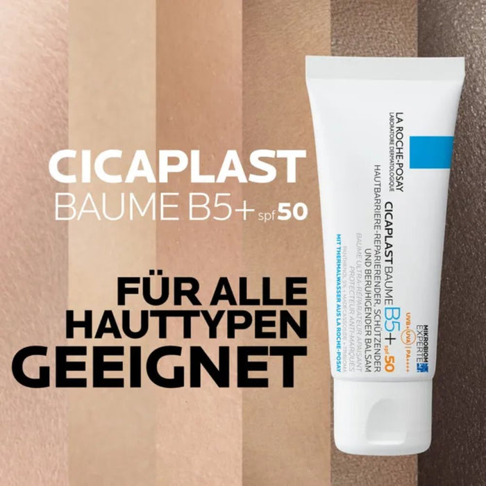 La Roche-Posay Cicaplast Baume B5+ LSF 50 hautberuhigender und regenerierender Balsam, 40 ml Baume
