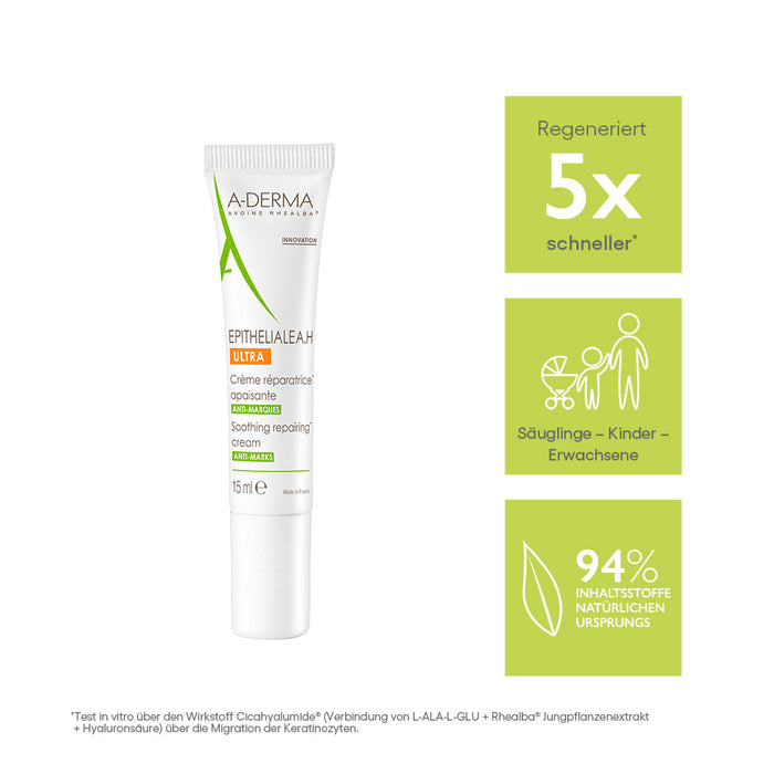 A-DERMA EPITHEALIALE A.H. ULTRA Creme, 15 ml Crème