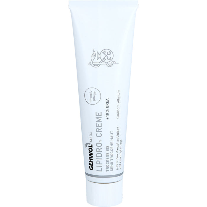 GEHWOL med Lipidro Creme für trockene bis sehr trockene Haut, 125 ml Creme