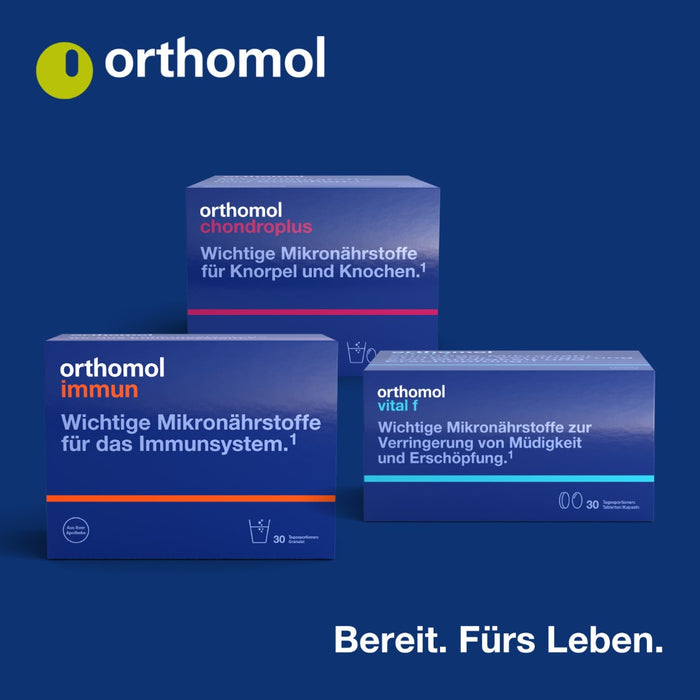 Orthomol Mental - für Gehirn, Konzentration und Gedächtnis - mit Pantothensäure und Omega-3-Fettsäuren - Granulat/Kapseln, 15 St. Tagesportionen