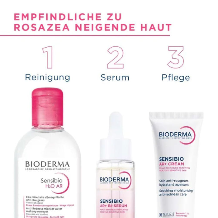 BIODERMA Sensibio AR+ Bi-Serum für empfindliche Haut zur Reduzierung von Rötungen und Verbesserung der Hautfestigkeit, 30 ml Solution