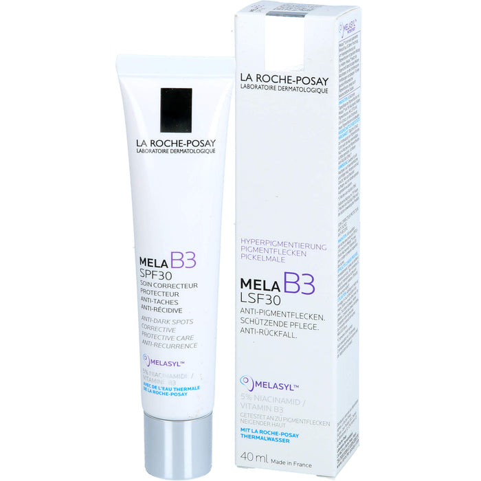 La Roche-Posay Mela B3 Creme LSF 30 Tagescreme gegen Pigmentflecken mit Melasyl & Niacinamid, 40 ml Crème