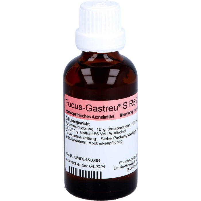 Dr. Reckeweg Fucus-Gastreu S R59 Tropfen bei Übergewicht, 50 ml Solution