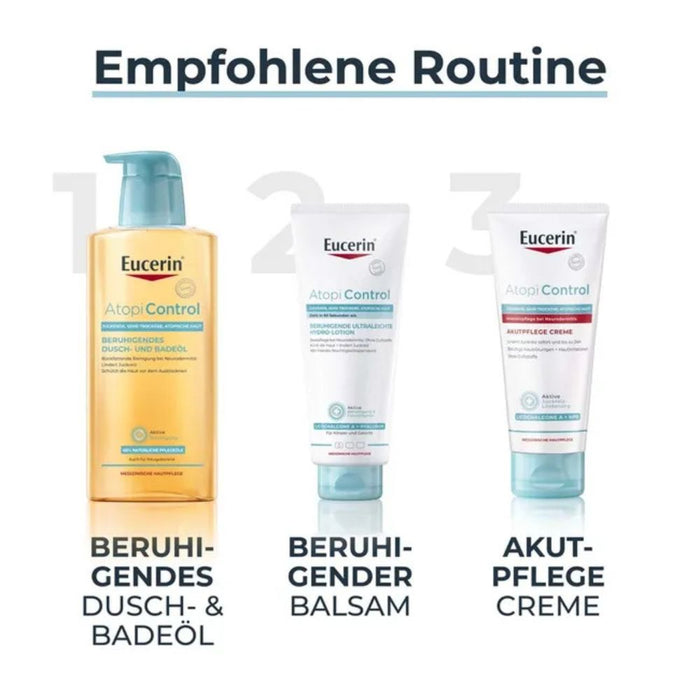 Eucerin AtopiControl Akutpflege Creme reduziert Juckreiz und lindert Rötungen und Hautreizungen, 100 ml Creme