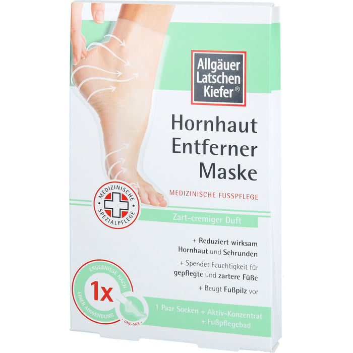 ALLGÄUER LATSCHENKIEFER Hornhaut Entf.Maske cremig Set, 1 pc Crème