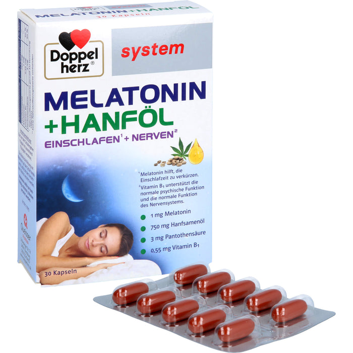 Doppelherz aktiv Melatonin Spray mit Minzgeschmack, 30 ml Lösung