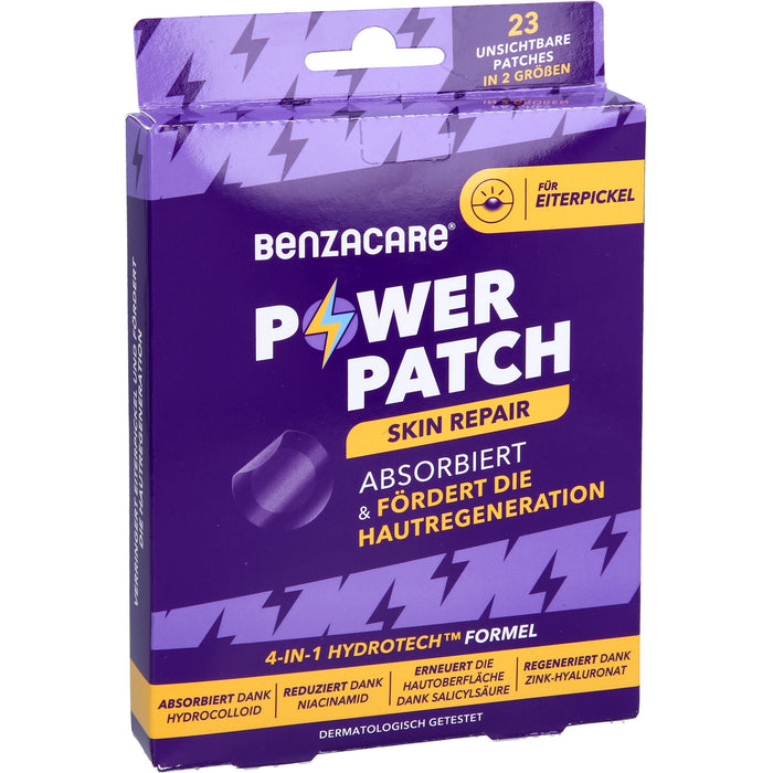 BENZACARE Power Patches - Skin Repair absorbiert den Eiterpickel und fördert die Hautregeneration, 23 pcs. Patch